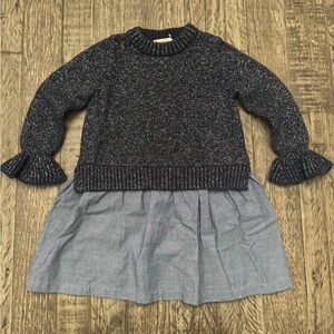 Crewcuts Navy Multicolor Knit Sweater